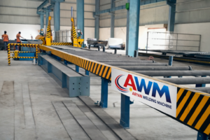 horizontal beam tack welding machine
